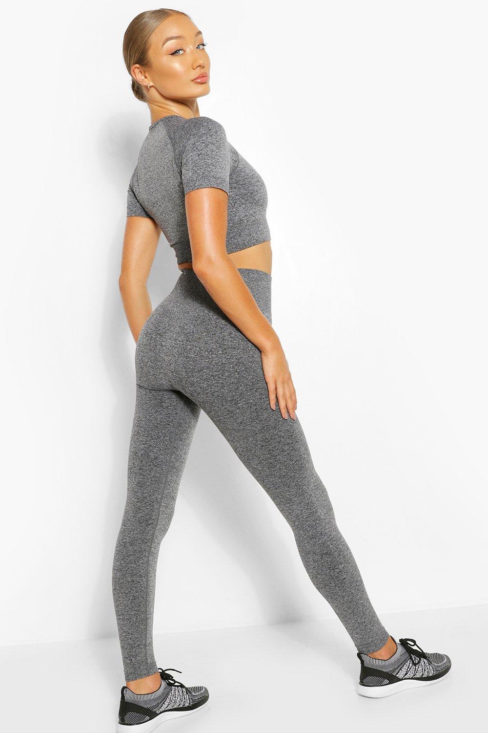 Grey gym leggings uk sale